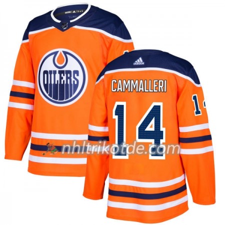 Edmonton Oilers Trikot Mike Cammalleri 14 Adidas 2017-2018 Orange Authentic - Herren